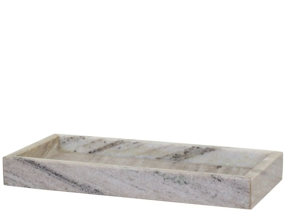 Chic Antique Morlaix Tablett aus Marmor rechteckig