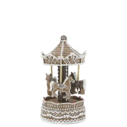 Chic Antique Noël Spieluhr mit Karussell, Weihnachtsdeko