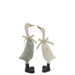 Chic Antique Nostalgisches Gänse Deko 2er Set