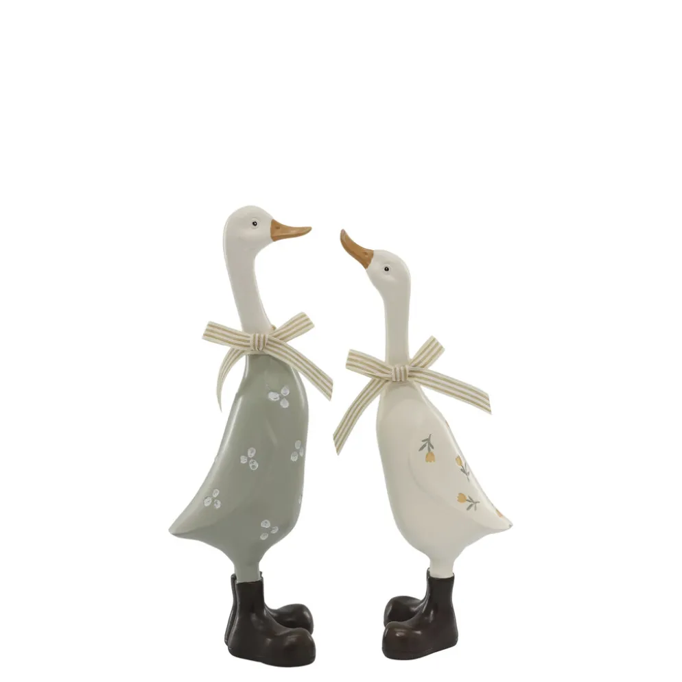 Chic Antique Nostalgisches Gänse Deko 2er Set