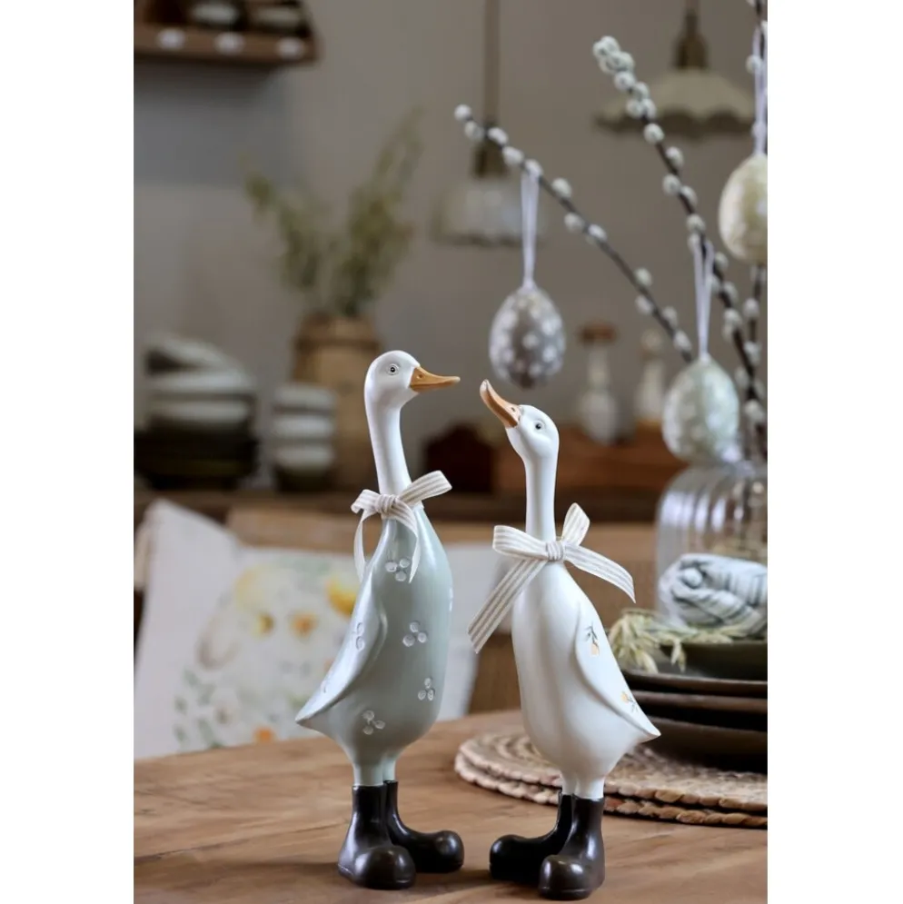 Chic Antique Nostalgisches Gänse Deko 2er Set