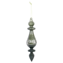 Chic Antique Ornament aus Glas mit Glitzer