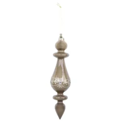 Chic Antique Ornament aus Glas mit Glitzer