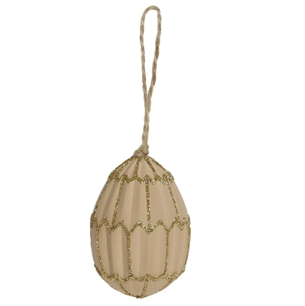 Chic Antique Osterei mit Glitzer