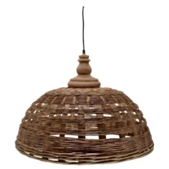 Chic Antique Rattan Hängelampe Ø 62 cm – Landhausstil