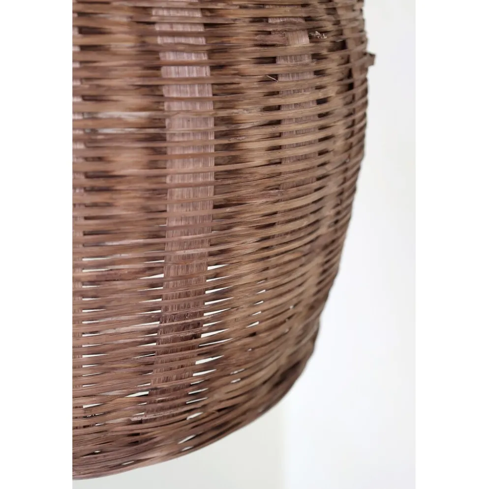 Chic Antique Rattan Hängelampe Ø 34 cm