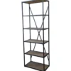 Chic Antique Regal mit 5 Holzfächern