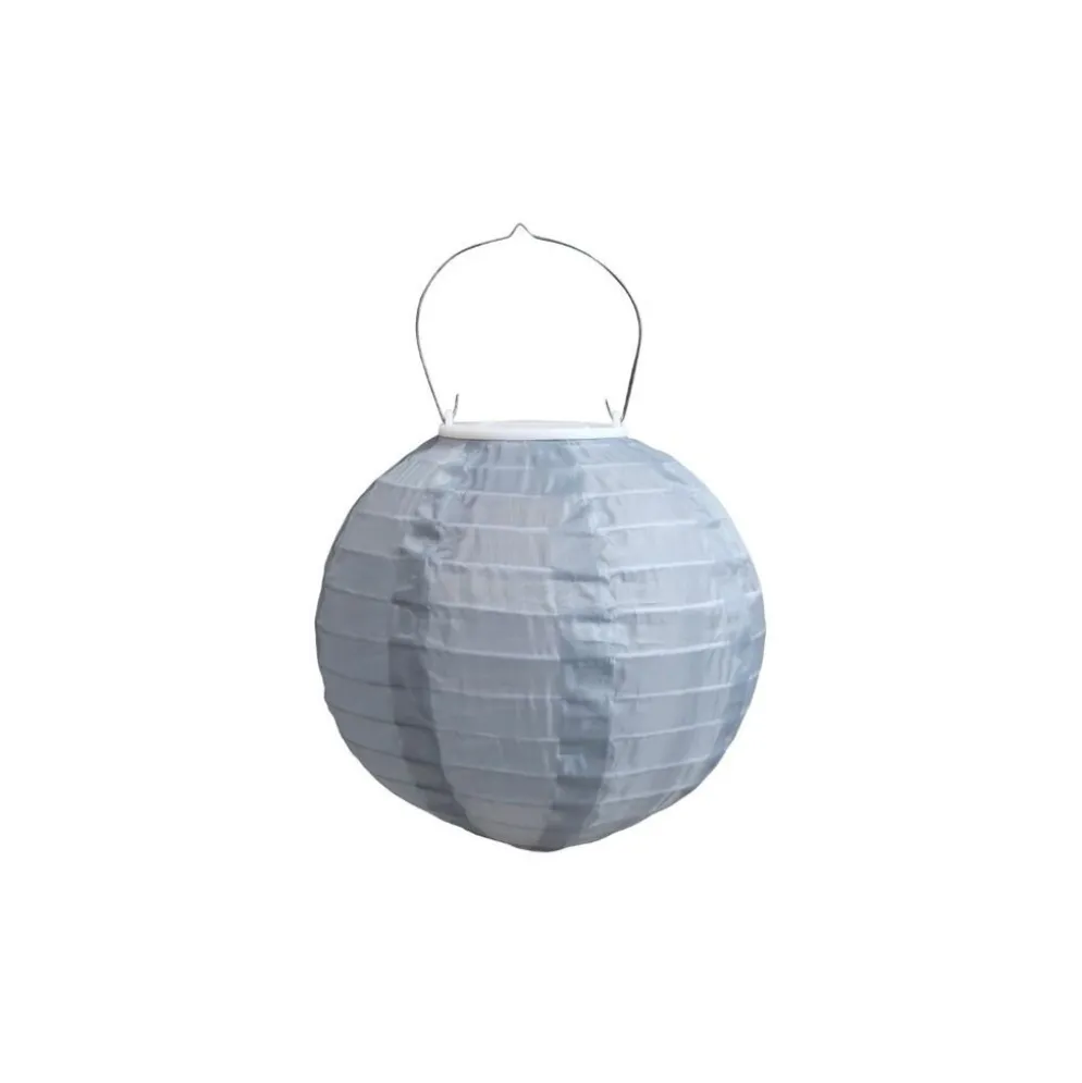 Chic Antique Reispapier Lampe mit Solarzellen
