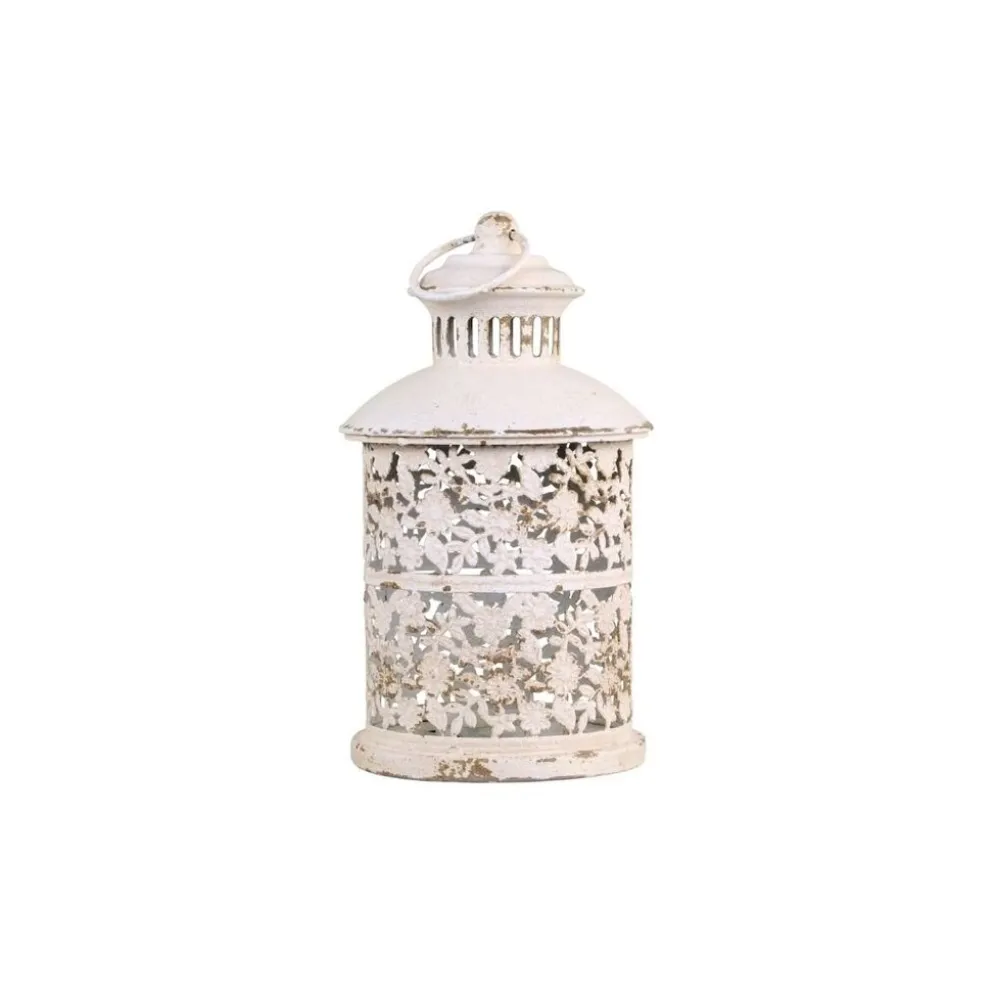 Chic Antique Runde Laterne mit Blumenmuster