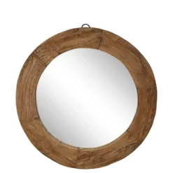 Chic Antique Runder Grimaud Spiegel mit Holzrahmen