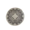 Chic Antique Runder Teppich aus Jute mit Muster