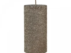 Chic Antique Rustikale Stumpenkerze mit Glitzer