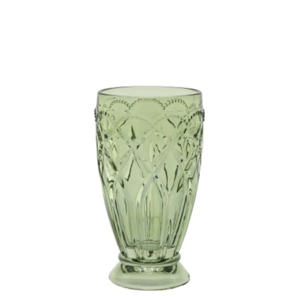 Chic Antique Saint-Émilion hohes Glas mit Muster