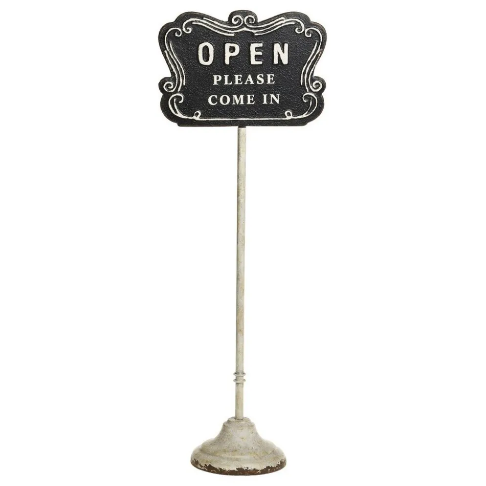 Chic Antique Schild Open