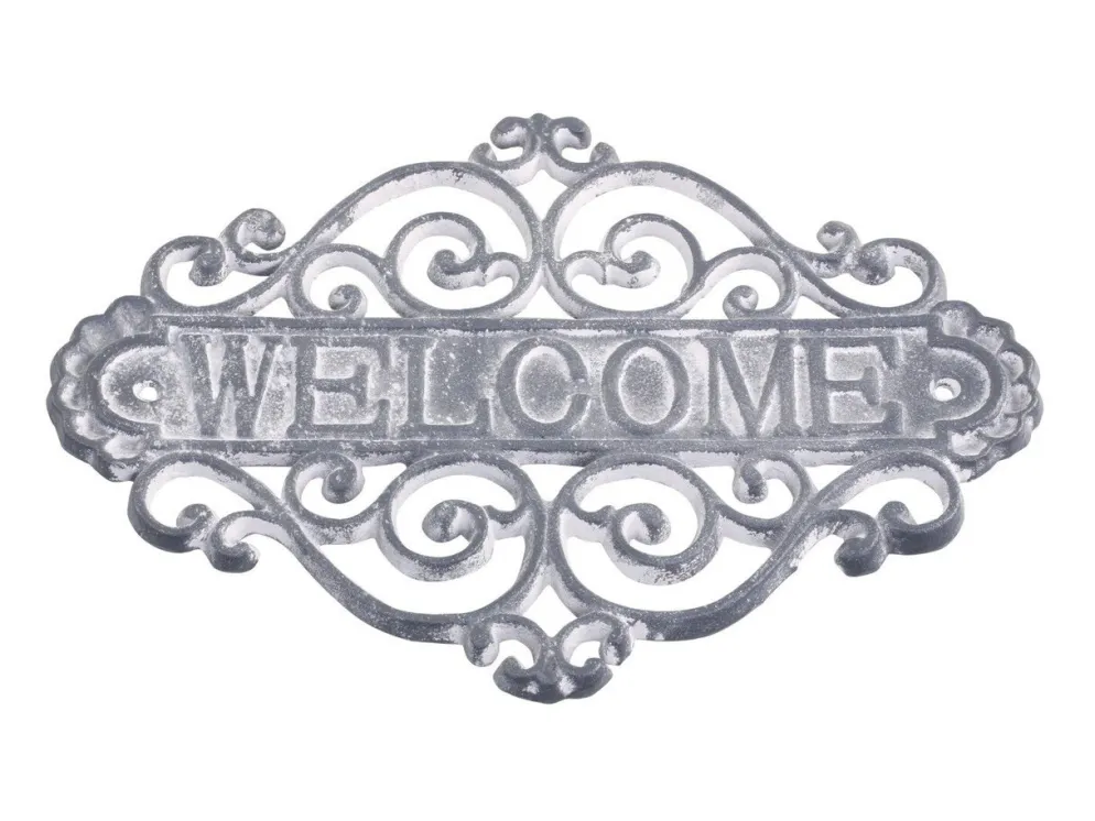 Chic Antique Schild Welcome
