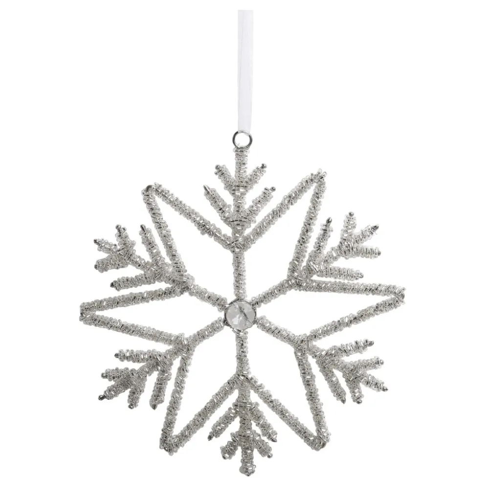 Chic Antique Schneeflocken Aufhänger mit Strasssteinen