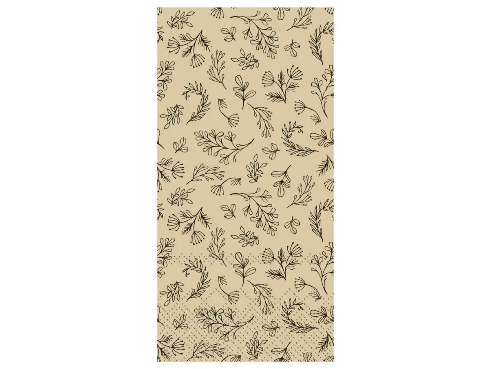 Chic Antique Serviette mit Blättern