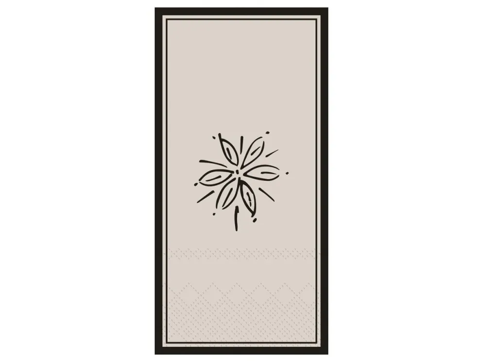 Chic Antique Serviette mit Blume