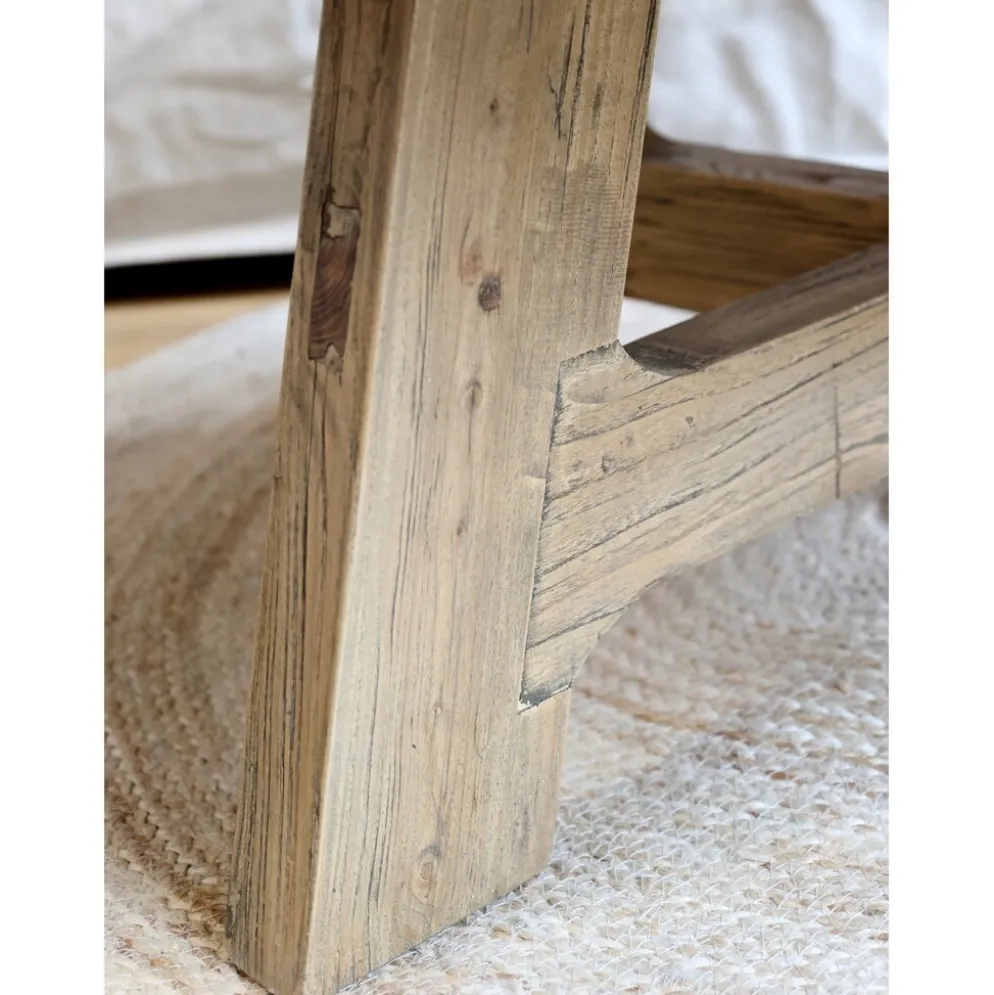 Chic Antique Sofatisch Rund aus Recyclingholz