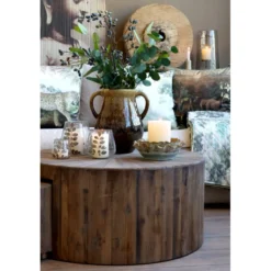 Chic Antique Sofatisch Set aus recyceltem Tannenholz