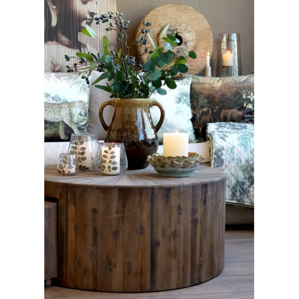 Chic Antique Sofatisch Set aus recyceltem Tannenholz