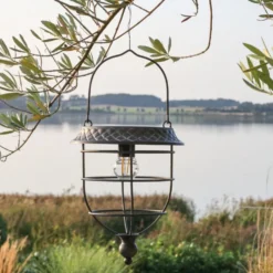 Chic Antique Solarlaterne zum Hängen – Vintage LED