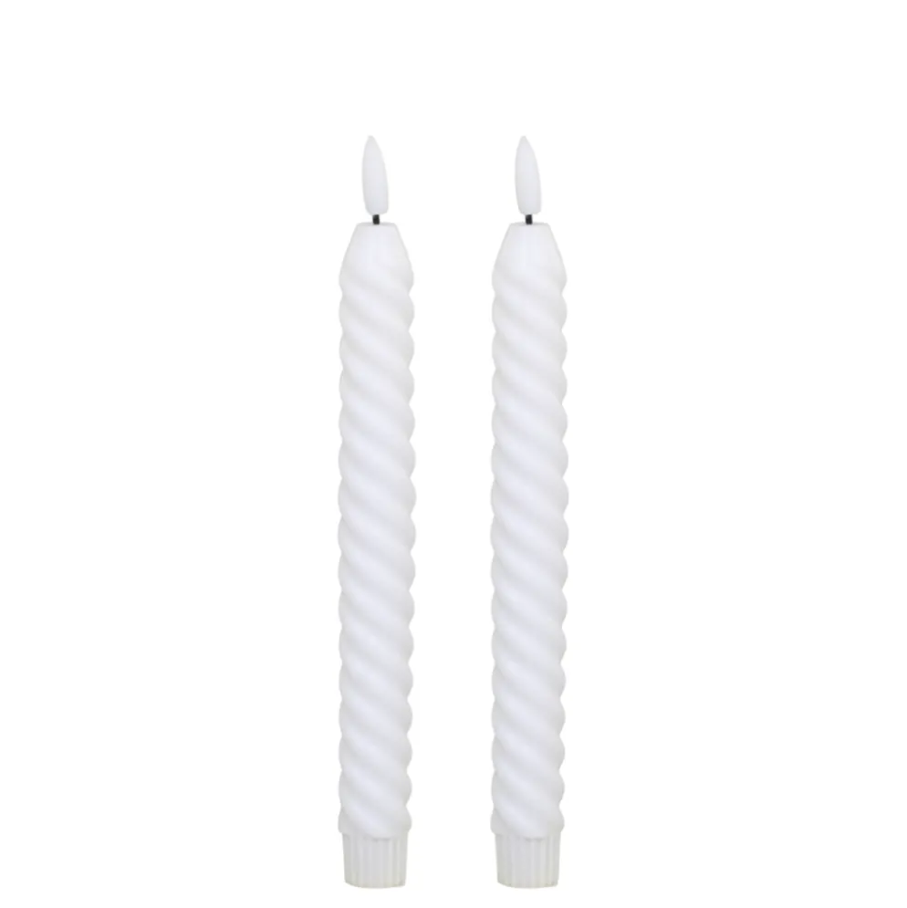 Chic Antique Stabkerze LED gedreht 2er