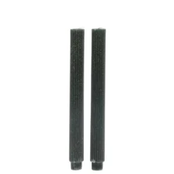 Chic Antique Stabkerze mit Rillen und Glitzer 2er-Set