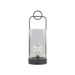 Chic Antique Stalllaterne mit Timer und Glühbirne