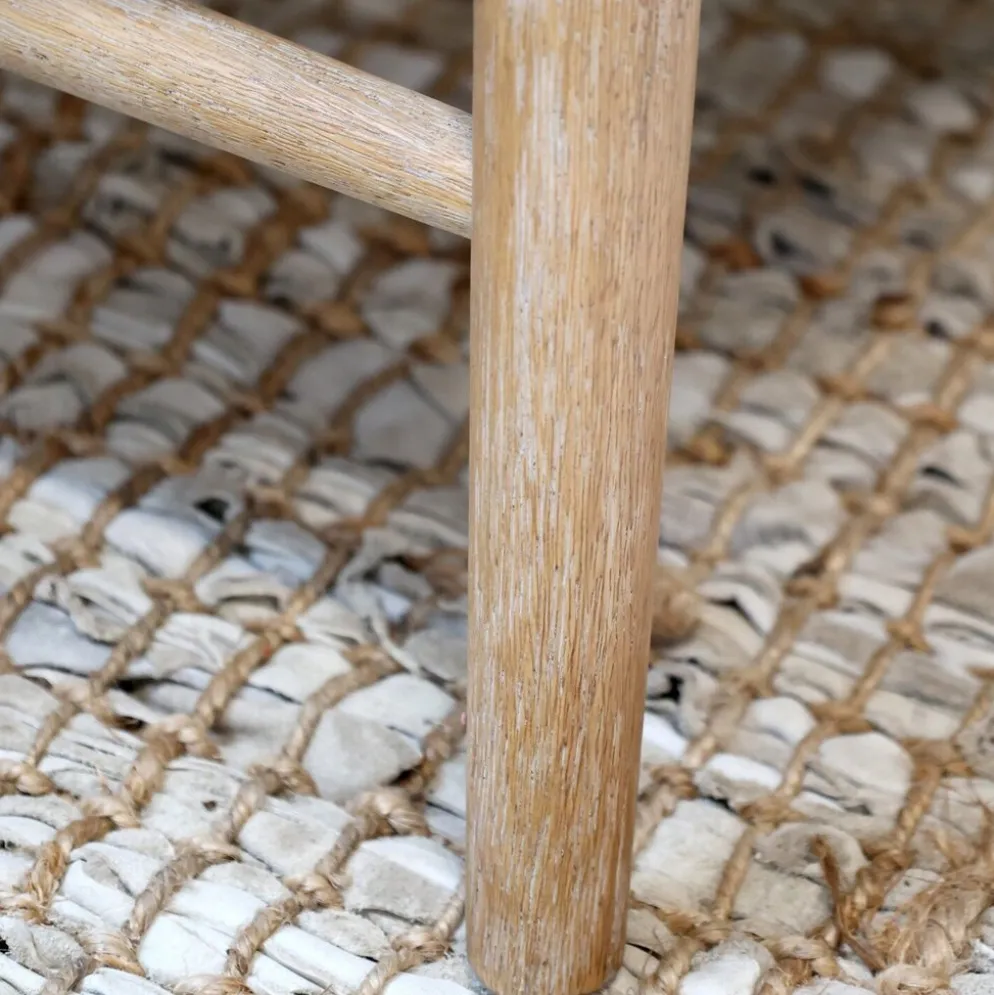 Chic Antique Stuhl mit Geflechtsitz
