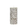 Chic Antique Stumpenkerze Macon mit Blattmuster