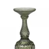 Chic Antique Stumpenkerzenständer mit Diamantschnitt olive