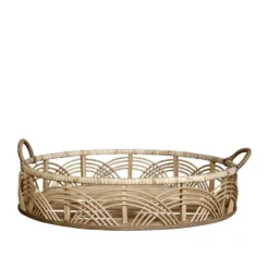 Chic Antique Tablett aus Bambus und Rattan
