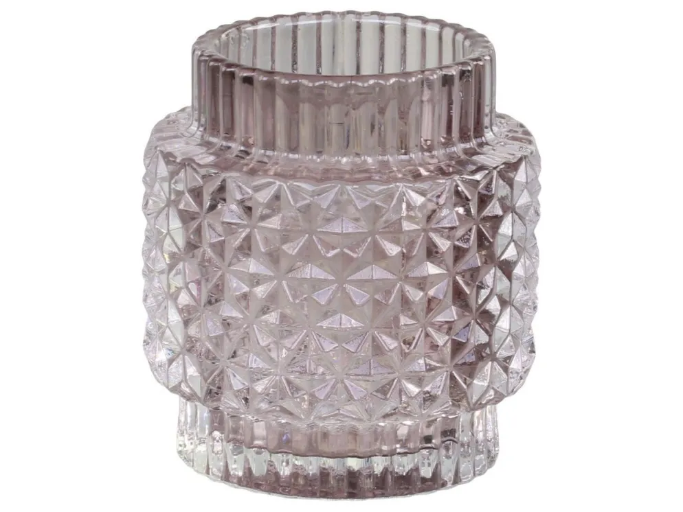 Chic Antique Teelichtglas mit Muster