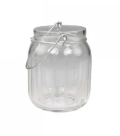 Chic Antique Teelichthalter mit Rillen und Henkel