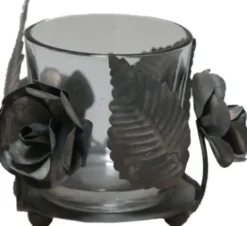 Chic Antique Teelichthalter mit Blumen deko