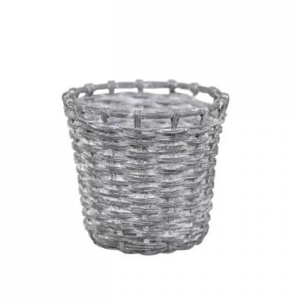 Chic Antique Teelichthalter im Flechtlook