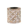 Chic Antique Teelichthalter Mangoholz mit Muster