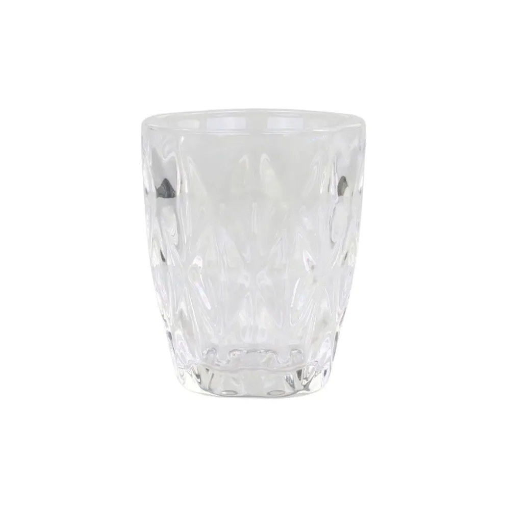 Chic Antique Trinkglas mit Diamantmuster