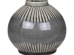 Chic Antique Vase mit gestreiftem Muster