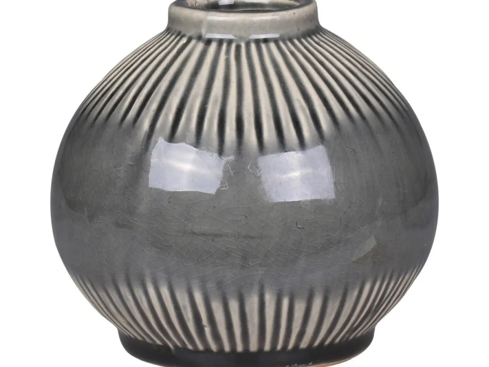 Chic Antique Vase mit gestreiftem Muster
