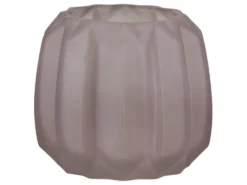 Chic Antique Vase mit Rillen mattiert