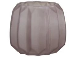 Chic Antique Vase mit Rillen mattiert