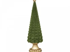 Chic Antique Velours Weihnachtsbaum auf Fuß