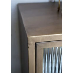 Chic Antique Vitrinenschrank mit 4 Glastüren