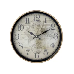 Chic Antique Wanduhr mit Goldrand