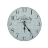 Chic Antique Wanduhr mit Muster und Spruch