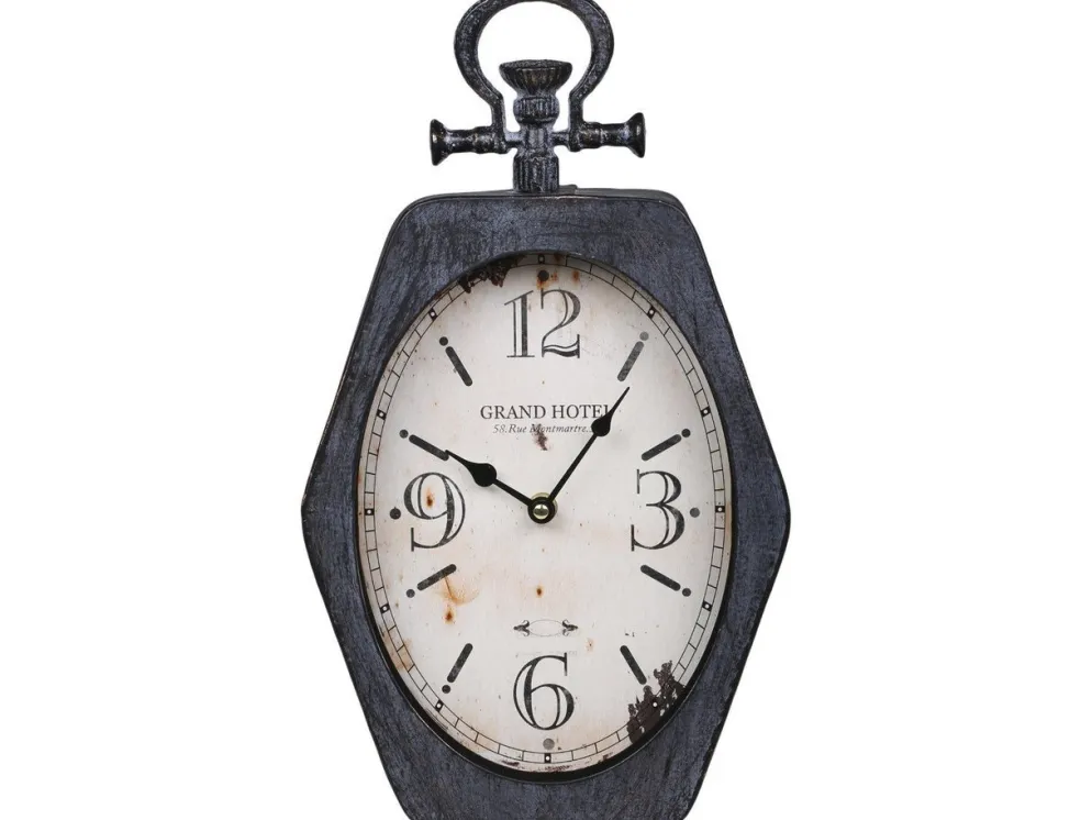 Chic Antique Wanduhr Sechseck