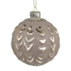 Chic Antique Weihnachtskugel mit Goldmuster Fleche