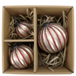 Chic Antique Weihnachtskugeln Cherry & Champagner im 3er-Set